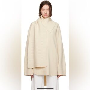 Stylish Beige Ribbed Sweater